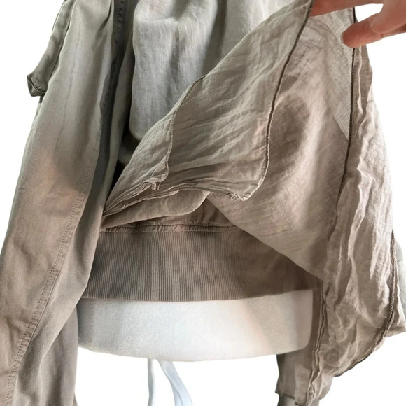 EUROPEAN CULTURE Design by David Peppicelli Zip Jacket Tan Size Large - Picture 5 of 15